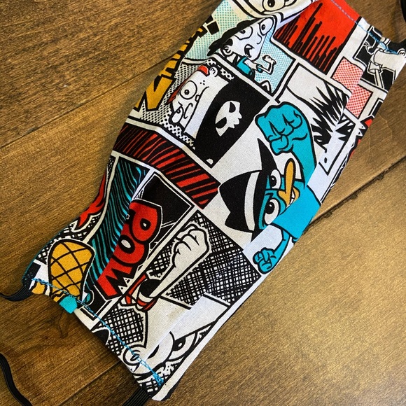 Set of 2 Kids Handmade in USA Cotton Face Mask - Picture 4 of 13